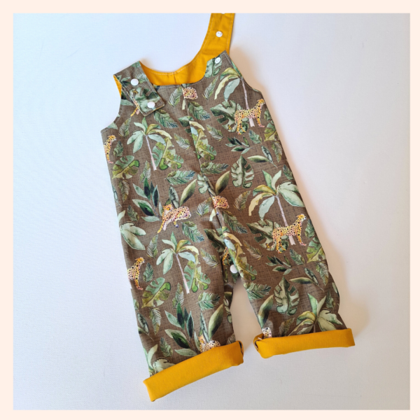jungle party overalls